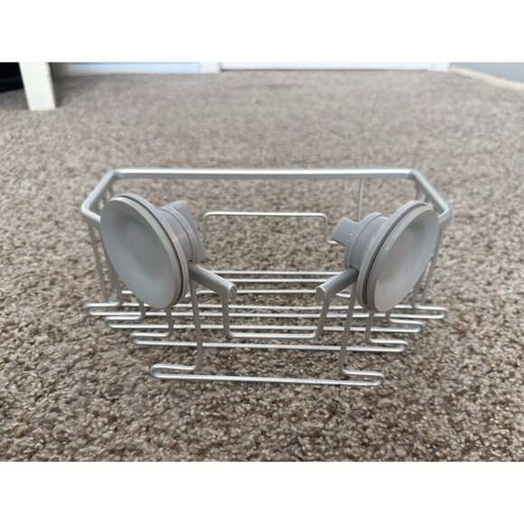 $5 WHEN BUNDLED Made By Design Rust Resistant Corner Suction Shower Basket - Picture 3 of 6